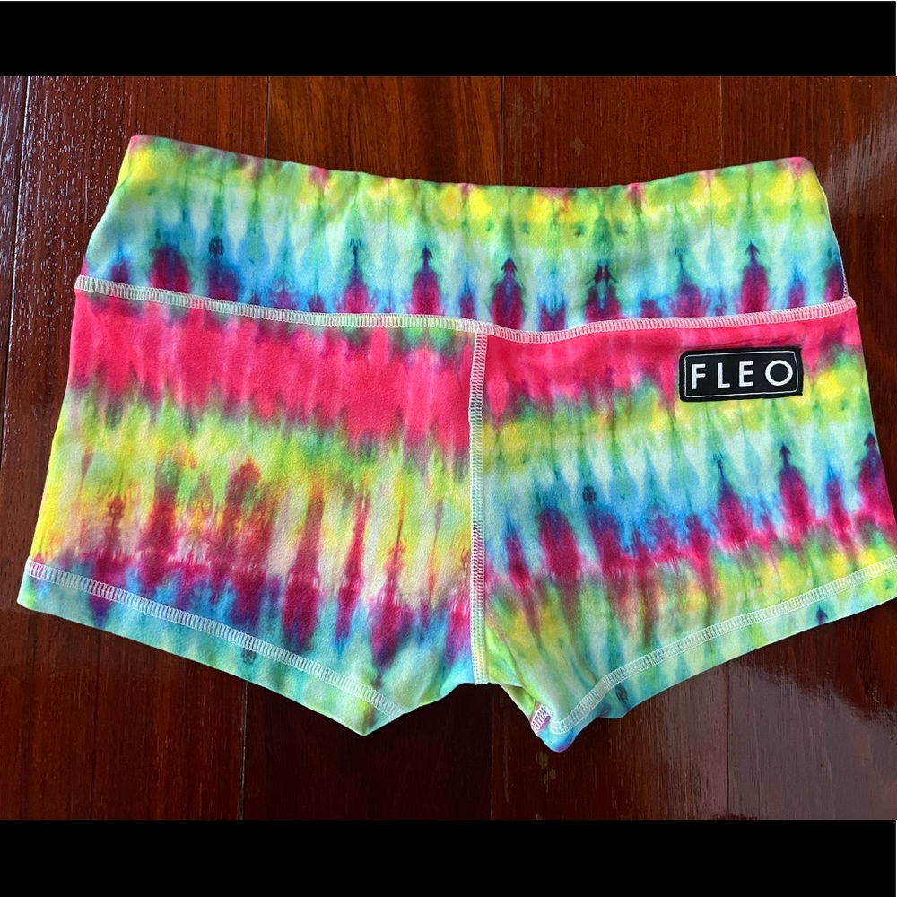 Rainbow tie dye low rise